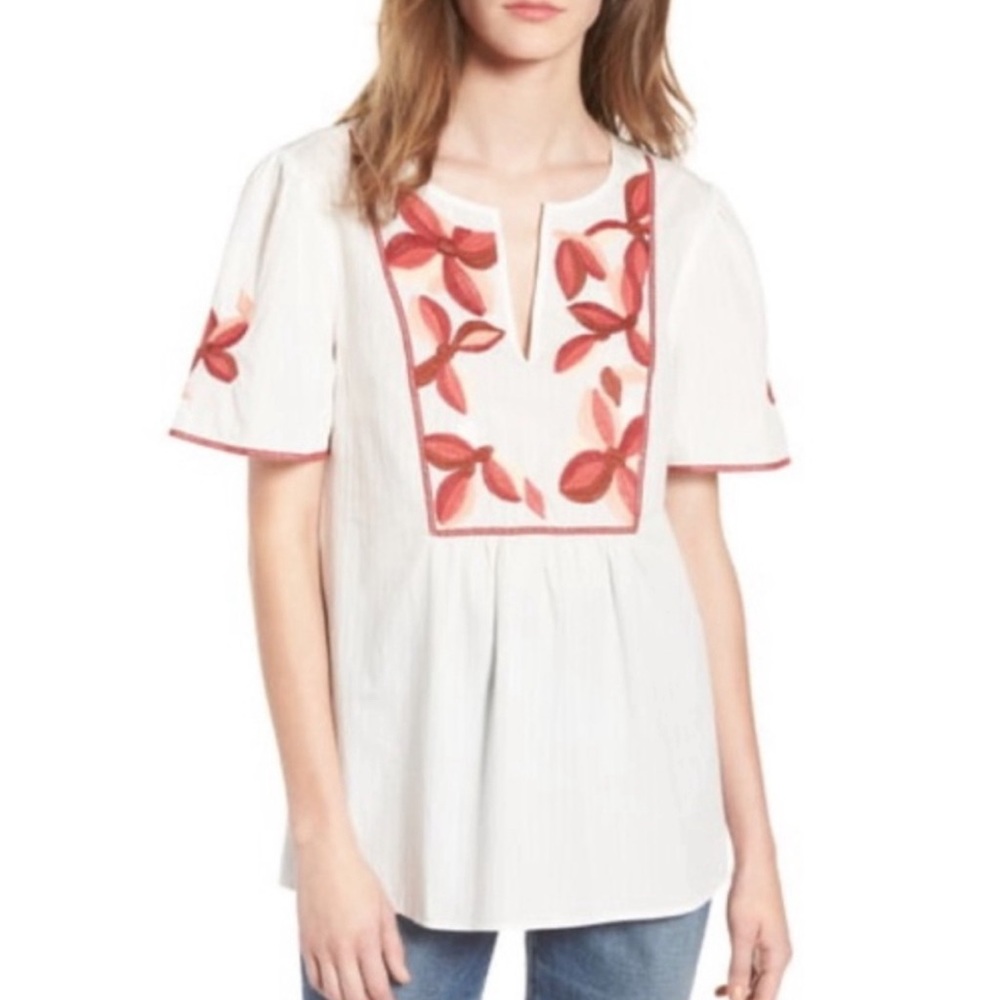 Madewell Fabel Embroidered Blouse - Picture 2 of 9